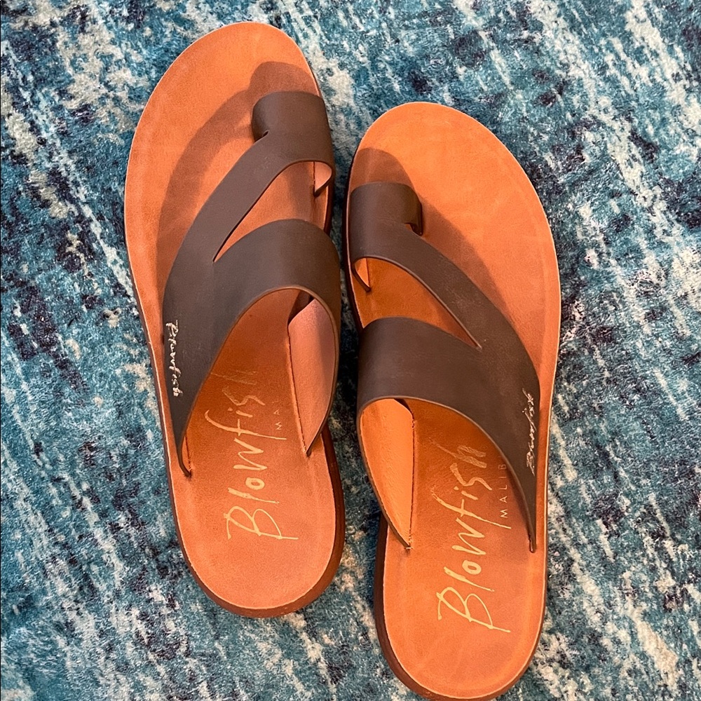 Blowfish Slide Sandals Sz. 9 green